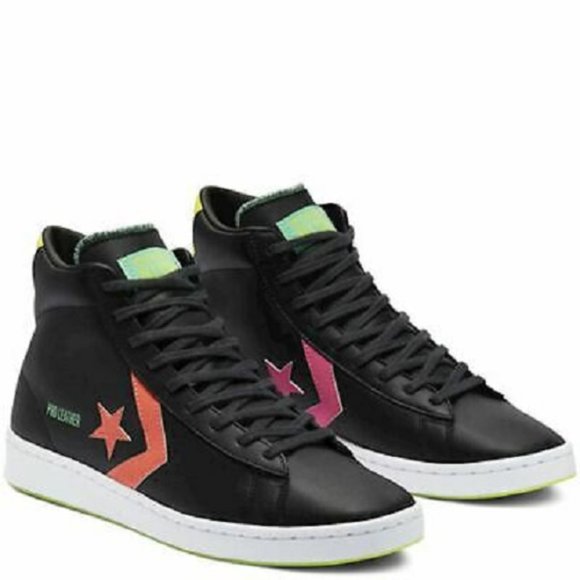 NIB Pro Leather Mid Hi-Vis Black 169651C US Mens 10.5 - Picture 3 of 7